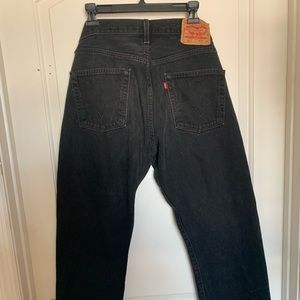 Levi’s jeans 501 Black high waisted